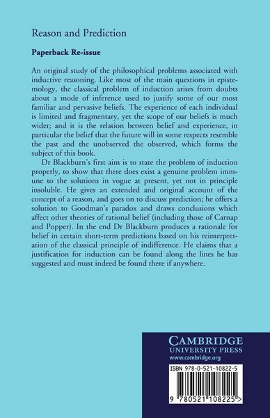 Produktbild: Reason and Prediction