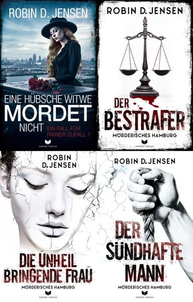 Produktbild: M&ouml;rderisches-Hamburg-Krimi-Sammelband: Eine h&uuml;bsche Witwe mordet nicht, Der Bestrafer, Die unheilbringende Frau, Der s&uuml;ndhafte Mann