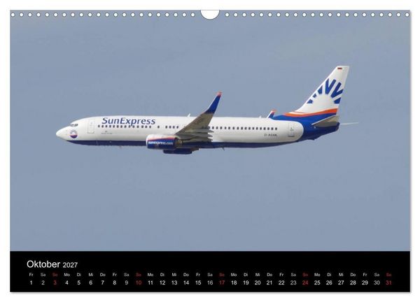 Produktbild: Deutsche Airlines (Wandkalender 2027 DIN A3 quer), CALVENDO Monatskalender