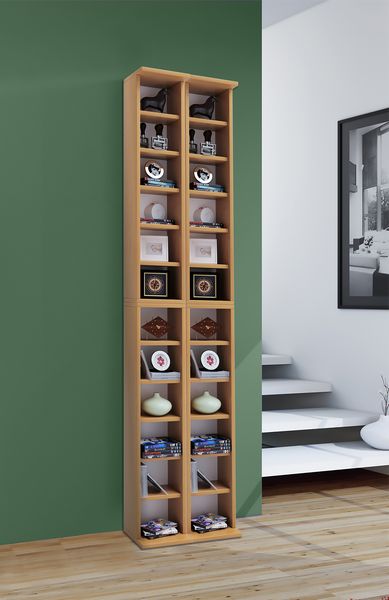 Produktbild: Holz CD DVD Stand Regal Schrank St&auml;nder Almera