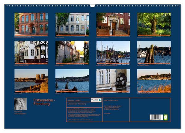 Produktbild: Ostseereise - Flensburg (Wandkalender 2026 DIN A2 quer), CALVENDO Monatskalender