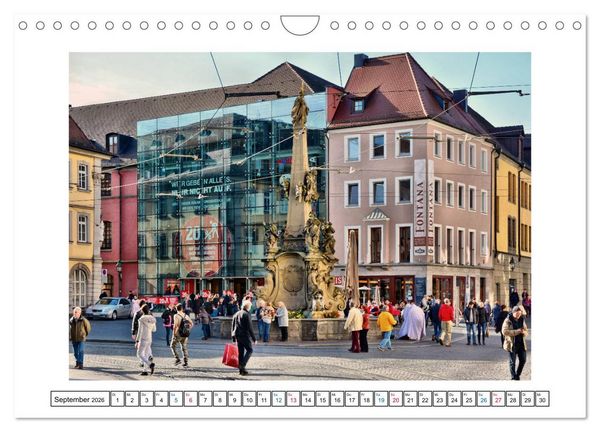 Produktbild: W&uuml;rzburg - Ansichtssache (Wandkalender 2026 DIN A4 quer), CALVENDO Monatskalender
