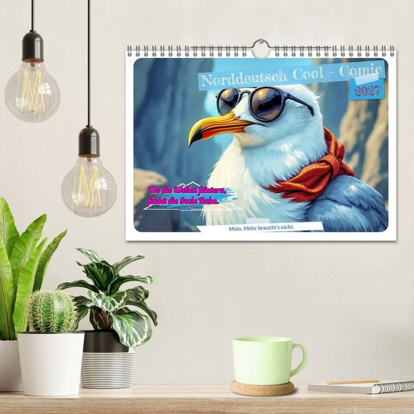 Produktbild: Norddeutsch Cool - Comic (Wandkalender 2027 DIN A4 quer), CALVENDO Monatskalender