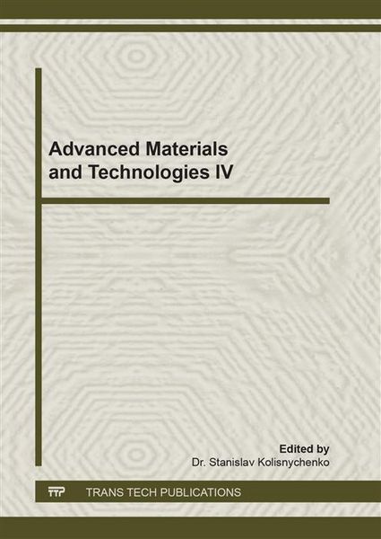 Produktbild: Advanced Materials and Technologies IV