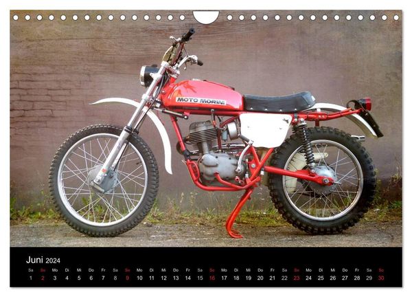 Motorrad Oldtimer (Wandkalender 2024 DIN A4 quer), CALVENDO