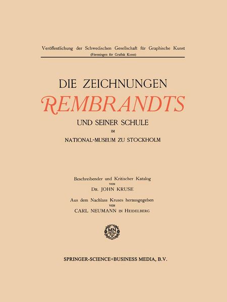 Produktbild: Die Zeichnungen Rembrandts und seiner Schule im National-Museum zu Stockholm