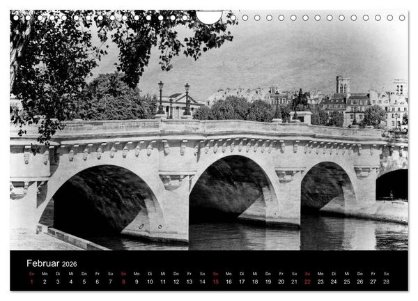 Produktbild: Streifzug durch Paris (Wandkalender 2026 DIN A4 quer), CALVENDO Monatskalender