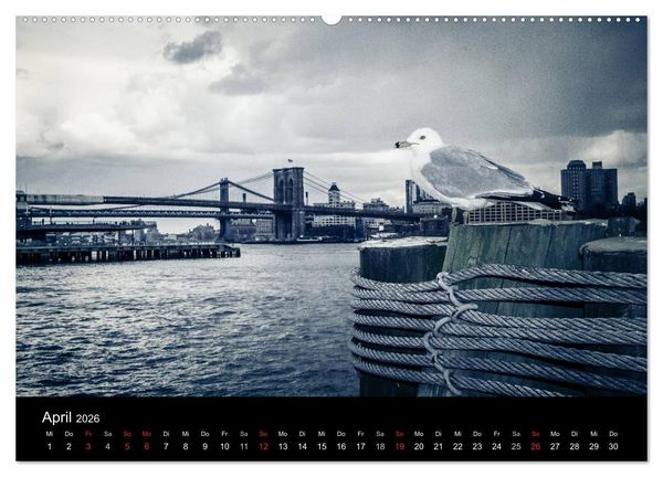 Produktbild: New York (hochwertiger Premium Wandkalender 2026 DIN A2 quer), Kunstdruck in Hochglanz