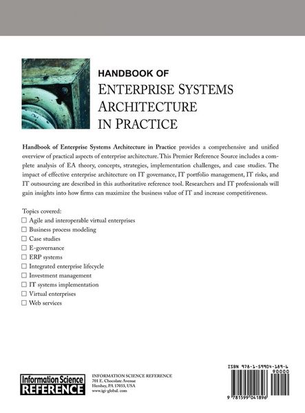 Produktbild: Handbook of Enterprise Systems Architecture in Practice