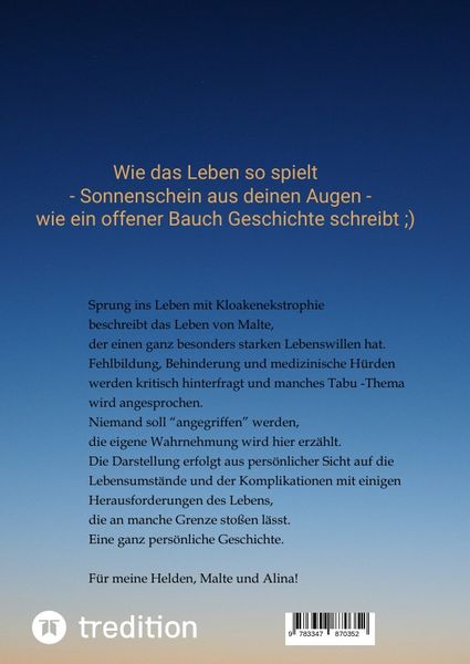 Produktbild: Sprung ins Leben mit Kloakenekstrophie