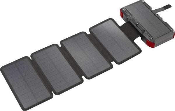 Produktbild: VOLTCRAFT VC-SPB-20.000 VC-14456835 Solar-Powerbank Ladestrom Solarzelle 3A 20000 mAh