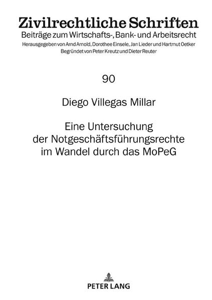 Produktbild: Die Notgesch&auml;ftsf&uuml;hrung im Personengesellschaftsrecht