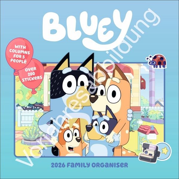 Produktbild: Bluey Familienplaner Broschurkalender 2027