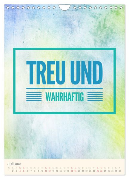 Produktbild: Namen von Jesus (Wandkalender 2026 DIN A4 hoch), CALVENDO Monatskalender