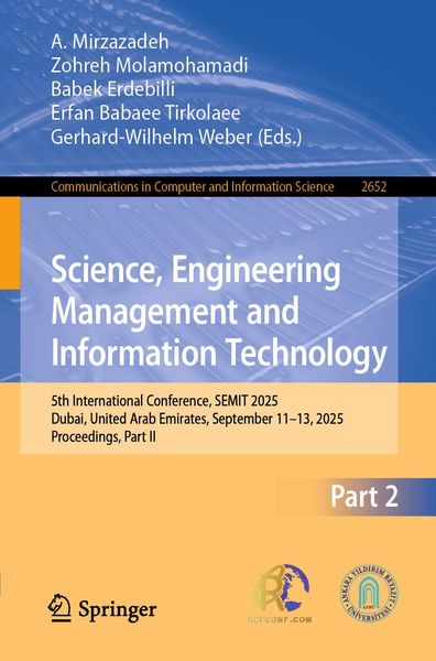 Produktbild: Science, Engineering Management and Information Technology