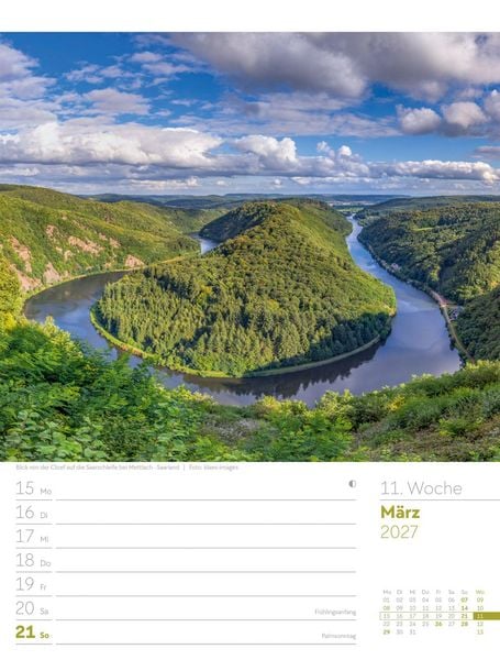 Produktbild: Malerisches Deutschland Wochenplaner Kalender 2027