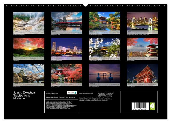Produktbild: Japan. Zwischen Tradition und Moderne (hochwertiger Premium Wandkalender 2026 DIN A2 quer), Kunstdruck in Hochglanz