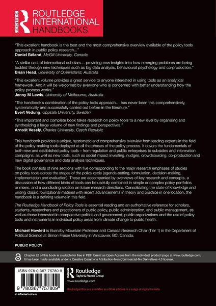 Produktbild: The Routledge Handbook of Policy Tools