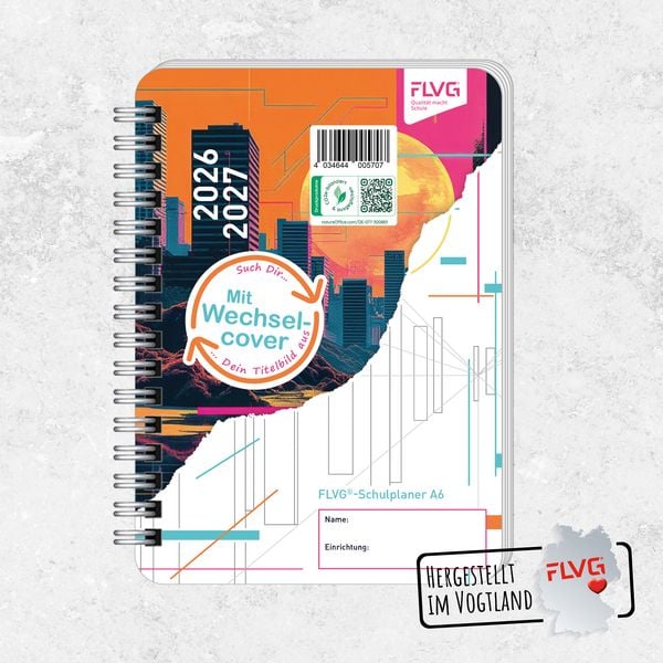 Produktbild: POSTKARTENGR&Ouml;&szlig;E! - A6 Gymnasial-, Schul- und Studienplaner 2026/2027