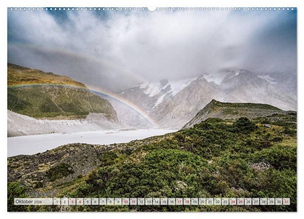 Produktbild: Neuseeland - Am Ende der Welt (hochwertiger Premium Wandkalender 2026 DIN A2 quer), Kunstdruck in Hochglanz