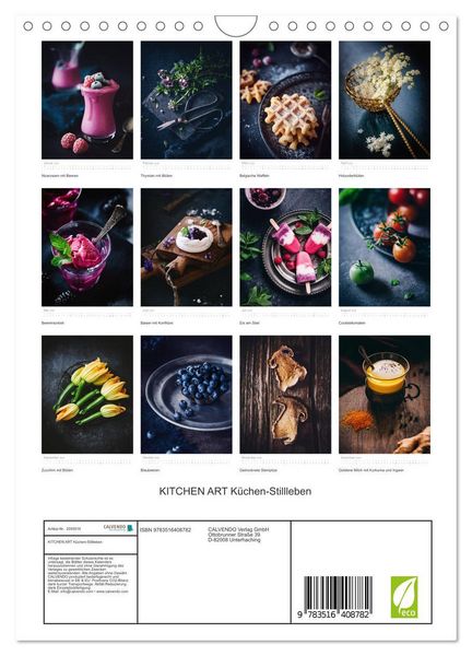 Produktbild: KITCHEN ART K&uuml;chen-Stillleben (Wandkalender 2026 DIN A4 hoch), CALVENDO Monatskalender