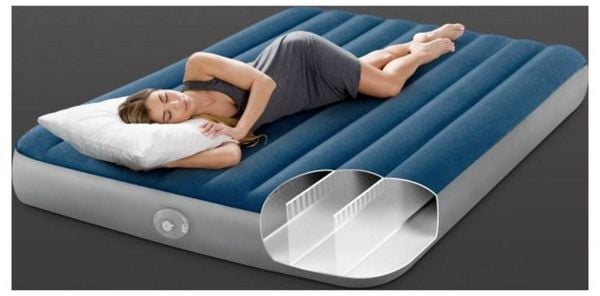 Produktbild: Intex 64189NP Luftbett (L x B x H) 203 x 152 x 25cm Blau