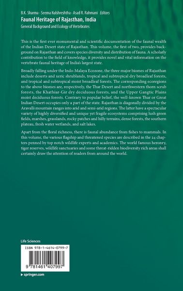 Produktbild: Faunal Heritage of Rajasthan, India