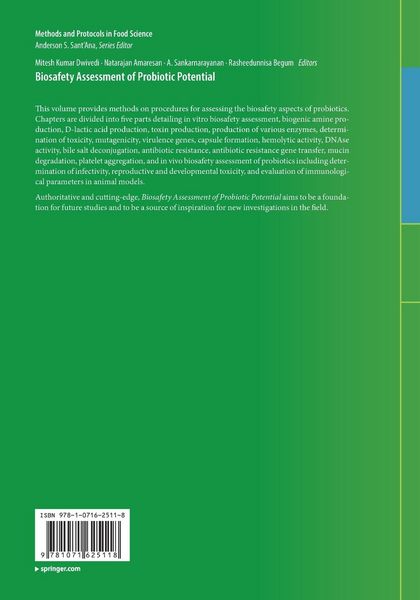 Produktbild: Biosafety Assessment of Probiotic Potential