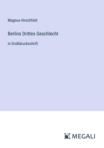 Produktbild: Berlins Drittes Geschlecht