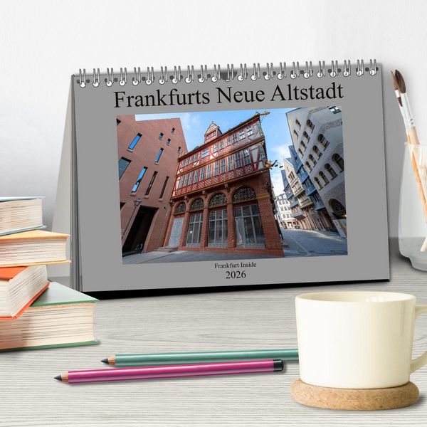 Produktbild: Frankfurts Neue Altstadt (Tischkalender 2026 DIN A5 quer), CALVENDO Monatskalender