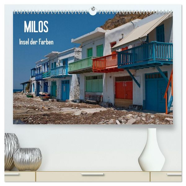 Produktbild: Milos, Insel der Farben (hochwertiger Premium Wandkalender 2026 DIN A2 quer), Kunstdruck in Hochglanz