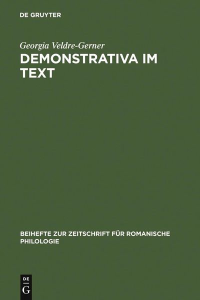 Produktbild: Demonstrativa im Text
