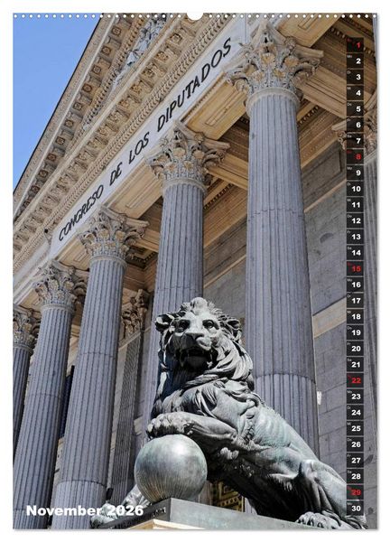 Produktbild: Madrid (Wandkalender 2026 DIN A2 hoch), CALVENDO Monatskalender