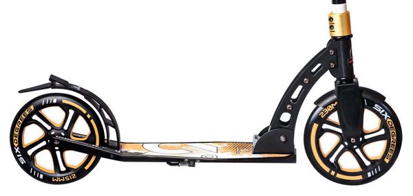 Produktbild: SIX DEGREES Alu Scooter 230/215 mm gold