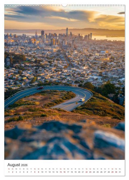 Produktbild: San Francisco - Eine Reise nach Kalifornien. (hochwertiger Premium Wandkalender 2026 DIN A2 hoch), Kunstdruck in Hochglanz