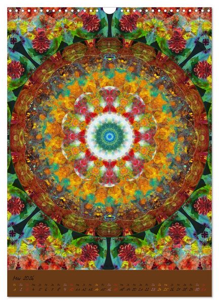 Produktbild: FLORALE MANDALAS (Wandkalender 2026 DIN A3 hoch), CALVENDO Monatskalender