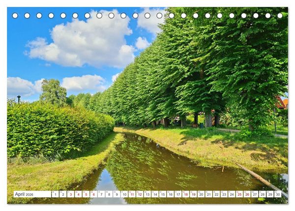 Produktbild: Boizenburg an der Elbe - Fliesenstadt im Dreil&auml;ndereck (Tischkalender 2026 DIN A5 quer), CALVENDO Monatskalender