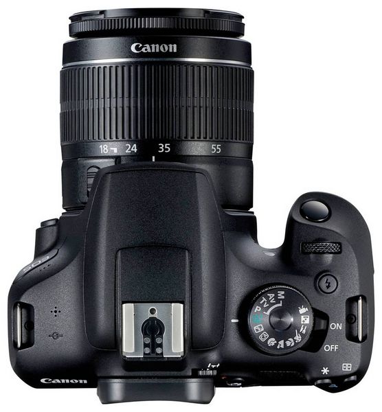 Produktbild: Canon EOS 2000D Kit 18-55 mm DC III Digitale Spiegelreflexkamera EF-S 18-55 mm IS III 24.1 Megapixel Schwarz Optischer Sucher, mit eingebautem Blitz,