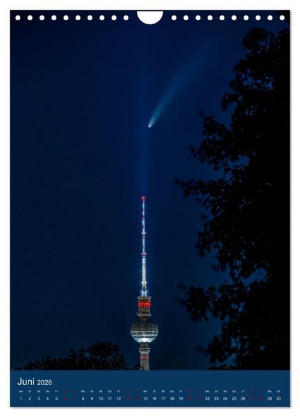 Produktbild: Berliner Fernsehturm - Magische Momente (Wandkalender 2026 DIN A4 hoch), CALVENDO Monatskalender