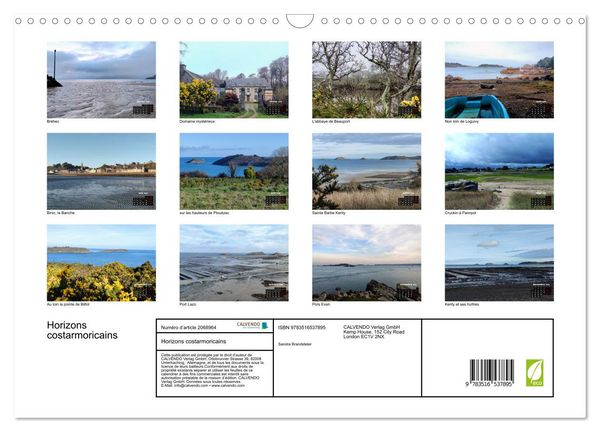 Produktbild: Horizons costarmoricains (Calendrier mural 2026 DIN A3 vertical), CALVENDO calendrier mensuel
