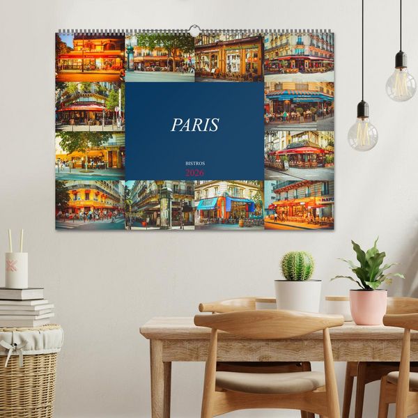 Produktbild: Paris Bistros (Wandkalender 2026 DIN A2 quer), CALVENDO Monatskalender