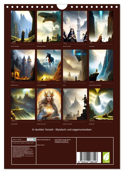 Produktbild: In dunkler Vorzeit - Mystisch und sagenumwoben (Wandkalender 2026 DIN A4 hoch), CALVENDO Monatskalender