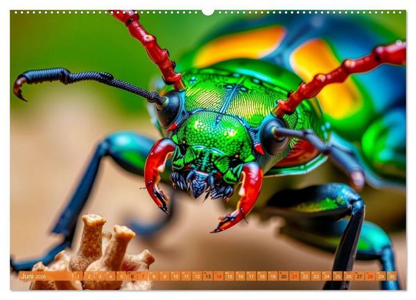 Produktbild: Besondere bunte K&auml;fer (Wandkalender 2026 DIN A2 quer), CALVENDO Monatskalender