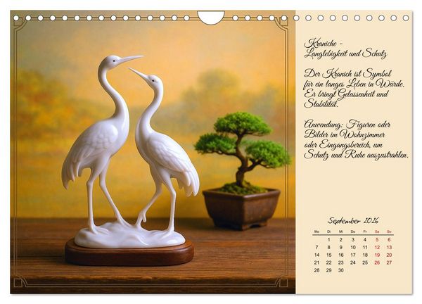 Produktbild: Feng Shui - Symbole f&uuml;r die Harmonie des Qi (Wandkalender 2026 DIN A4 quer), CALVENDO Monatskalender