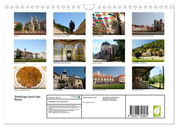 Produktbild: Streifz&uuml;ge durch das Banat (Wandkalender 2026 DIN A4 quer), CALVENDO Monatskalender