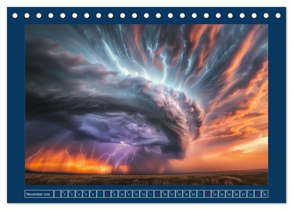 Produktbild: Im Bann der Naturgewalten (Tischkalender 2026 DIN A5 quer), CALVENDO Monatskalender