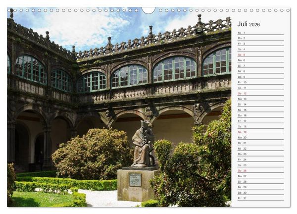 Produktbild: Der Nordwesten Spaniens (Wandkalender 2026 DIN A3 quer), CALVENDO Monatskalender