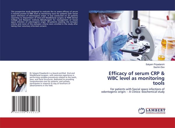 Produktbild: Efficacy of serum CRP & WBC level as monitoring tools