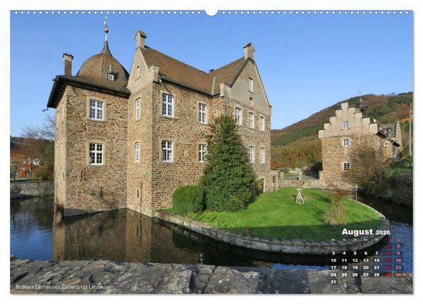Produktbild: Burgen, Schl&ouml;sser, Herrenh&auml;uer im Sauerland (hochwertiger Premium Wandkalender 2026 DIN A2 quer), Kunstdruck in Hochglanz