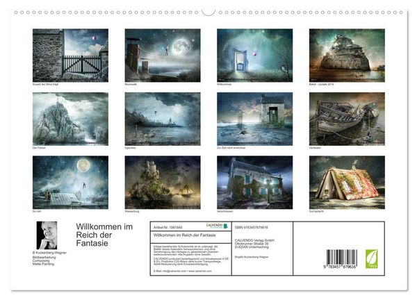 Produktbild: Willkommen im Reich der Fantasie (hochwertiger Premium Wandkalender 2026 DIN A2 quer), Kunstdruck in Hochglanz